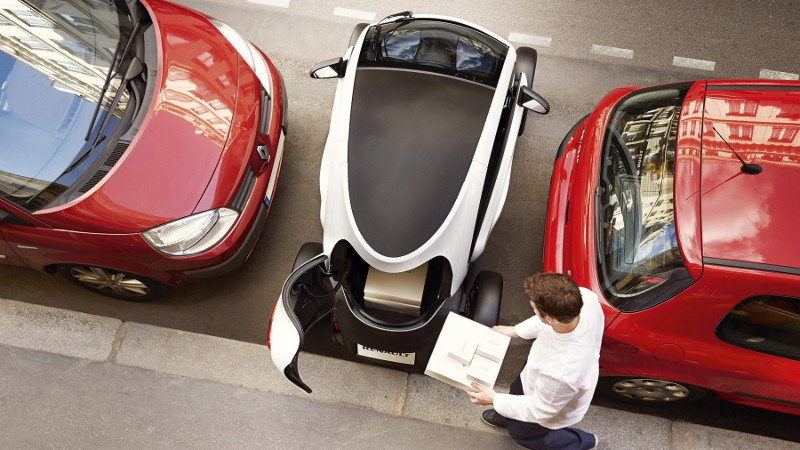 Twizy electric car rental St Barts